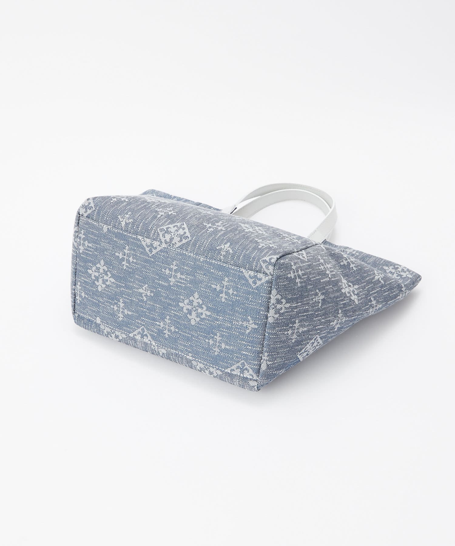 *4-6 WEEKS* (1219) LIMITED EDITION Russet [Denim jacquard] Tote bag Indigo